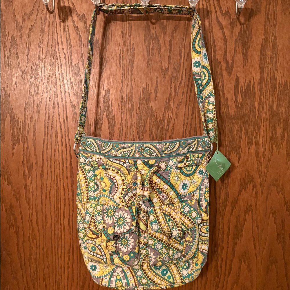 New Very Bradley Lemon Parfait Quilted Bag